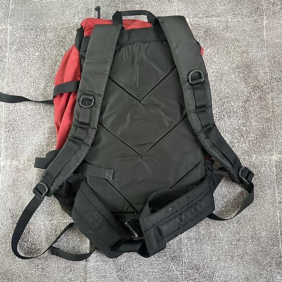 Men's Vintage 90's The North Face Red Black Rucksack Hiking Day Pack Backpack - Picture 2 of 4